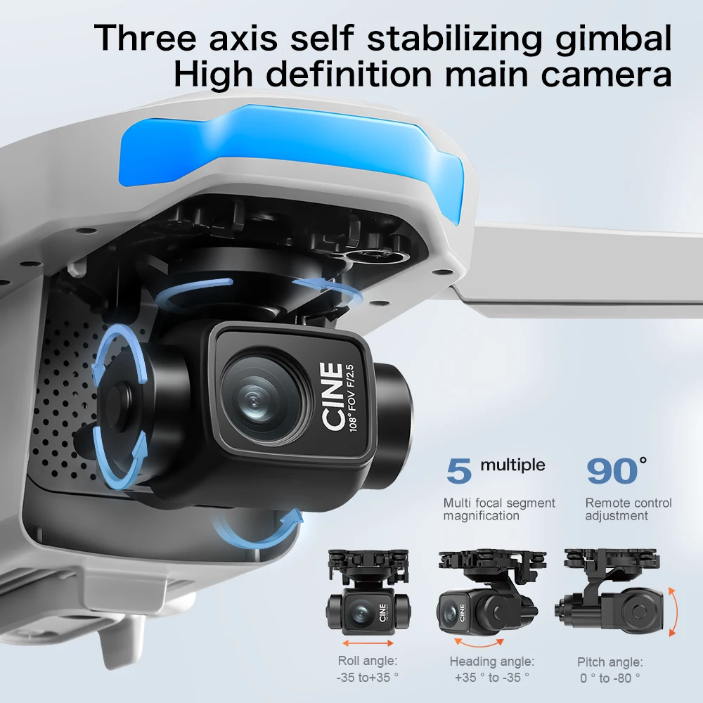 Original S-X1 GPS Foldable RC  - огляд і ціна Drone Gimbal 3 Axis