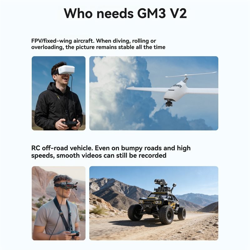 [NEW!A25P】 GM3 V2 FPV Gimbal 3 - огляд і ціна Drone Gimbal 3 Axis