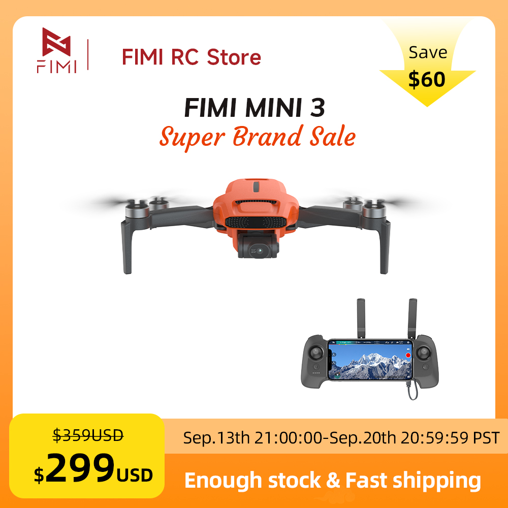 FIMI MINI 3 Camere Drone 4K 60 - огляд і ціна Drone Gimbal 3 Axis
